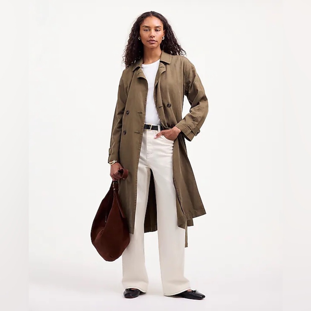 NWT Madewell Belted Trench Coat